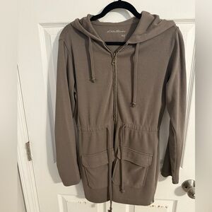 Eddie Bauer Taupe Hooded Jacket